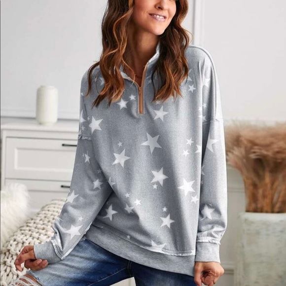Tops - Star Quarter Zip